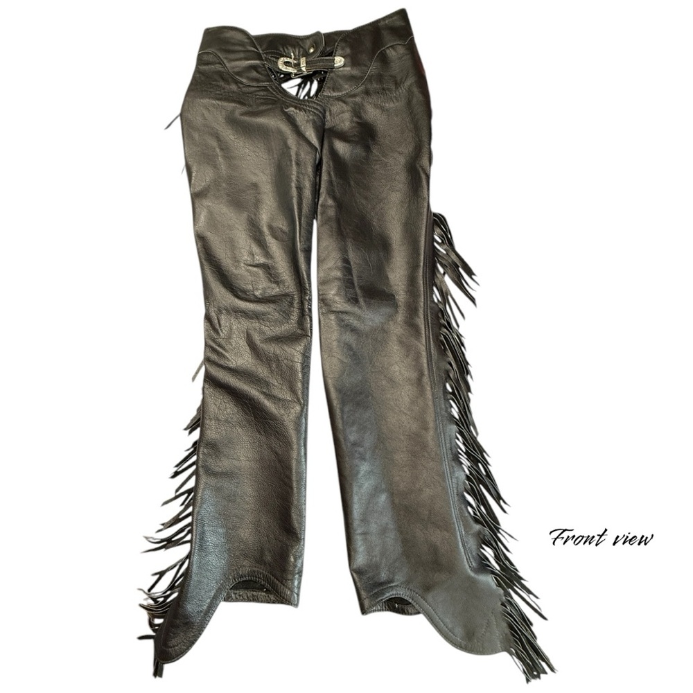 Cowboy Carter, all leather fringe women’s chaps